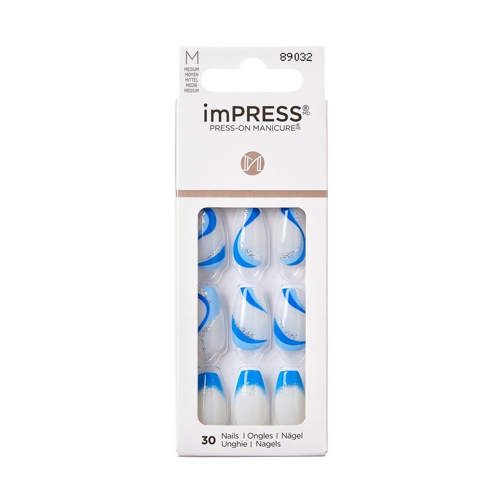 

KISS Искусственные ногти самоклеящиеся imPress - Mesmerize 1 упаковка (30 шт) Inna