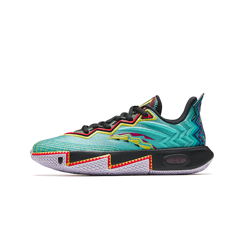 

Antakids Детские баскетбольные кроссовки низкие противоскользящие износостойкие Neon Aqua/Basic Black/Fantasy Blue для подростков