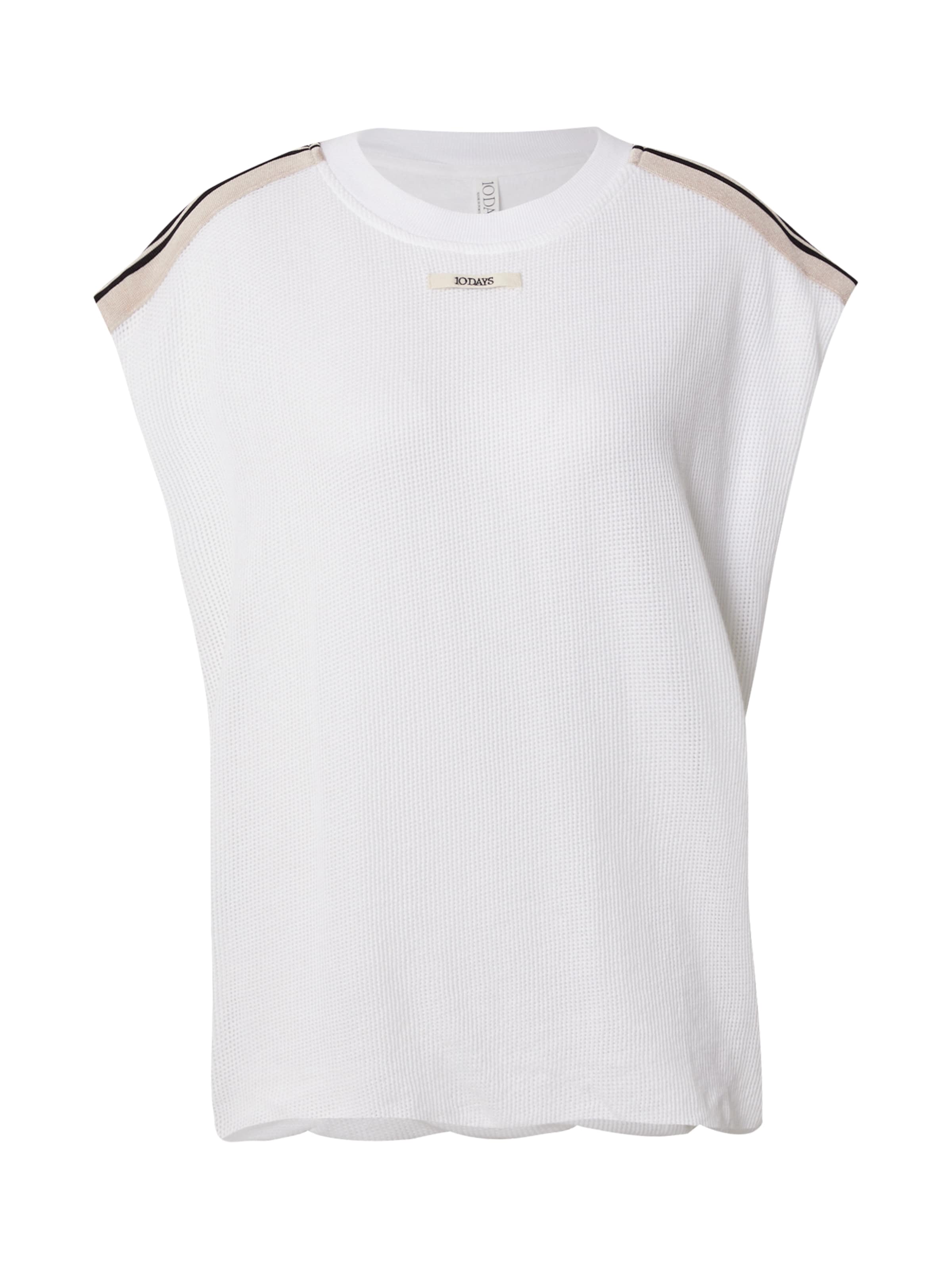 

10Days Футболка оверсайз 'western jogger tape' в белом цвете