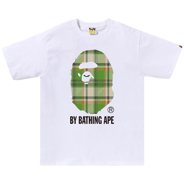 

Футболка BAPE Check By Bathing Ape, белый