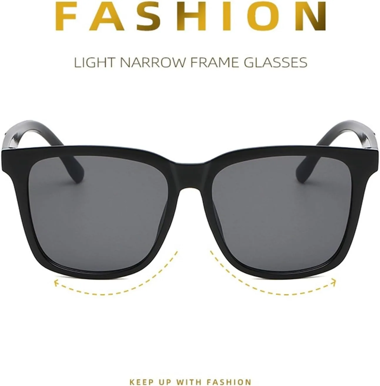 

Мужские солнцезащитные очки в квадратной оправе для активного отдыха на природе, для отпуска и вождения, женские декоративные солнцезащитные очки Generic, Black