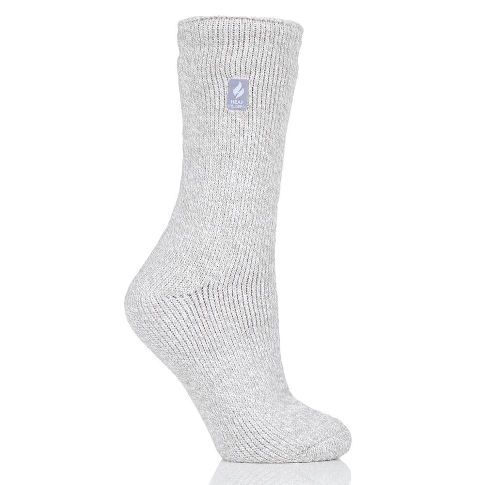 

Женские теплодержатели Original 7X Warmer Twist Heavyweight Thermal Socks Heat Holders, цвет Light Gray Cream