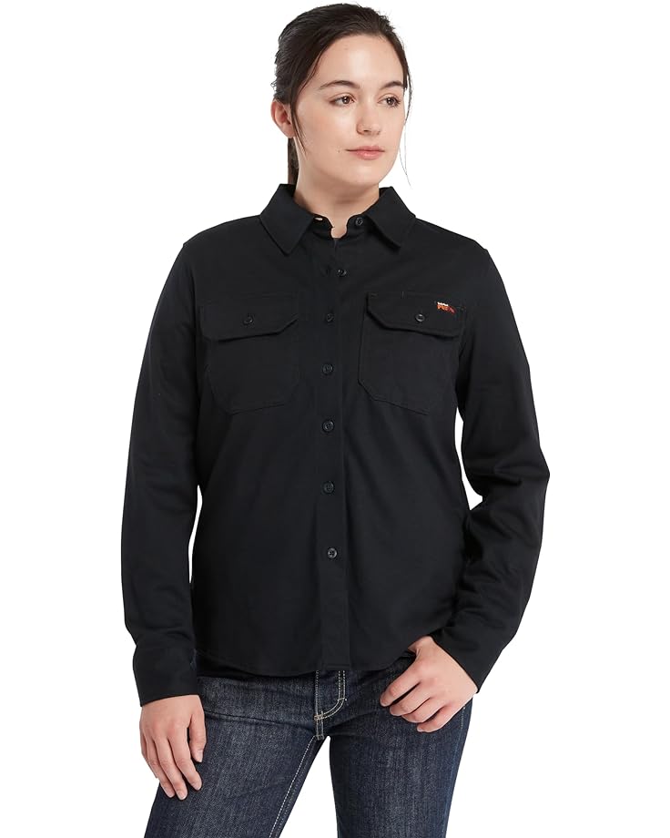 

Рубашка Timberland PRO FR Cotton Core Button Front Shirt, черный