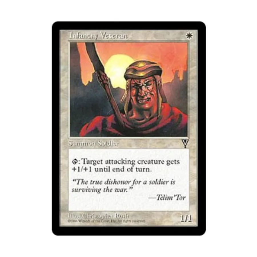 

CCG Ветеран пехоты (К), MTG - Visions