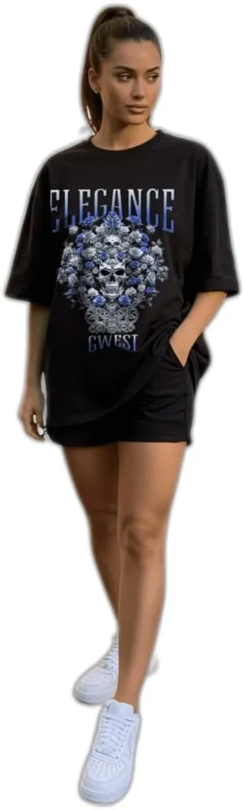 

G West женская футболка Oversized Elegance in Decay