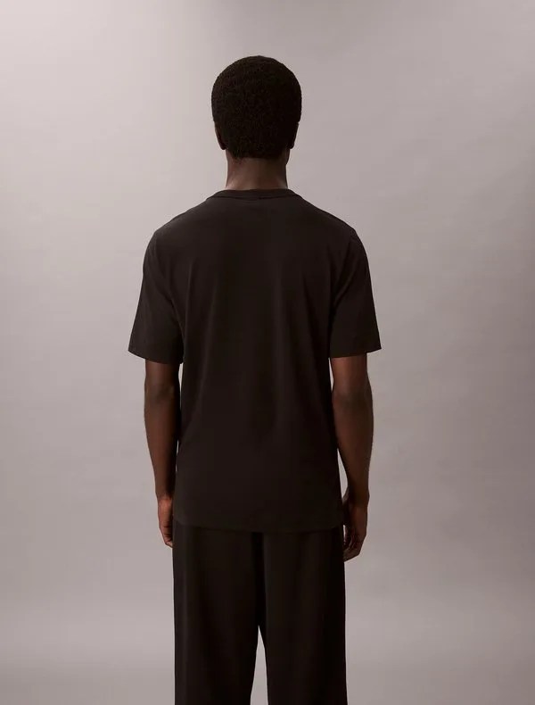 Спортивная футболка, базовая футболка Calvin Klein, Black — фото 3