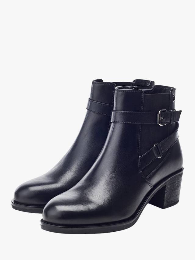 Кожаные челси-ботинки Libres на квадратном каблуке Moda in Pelle, Black — фото 2