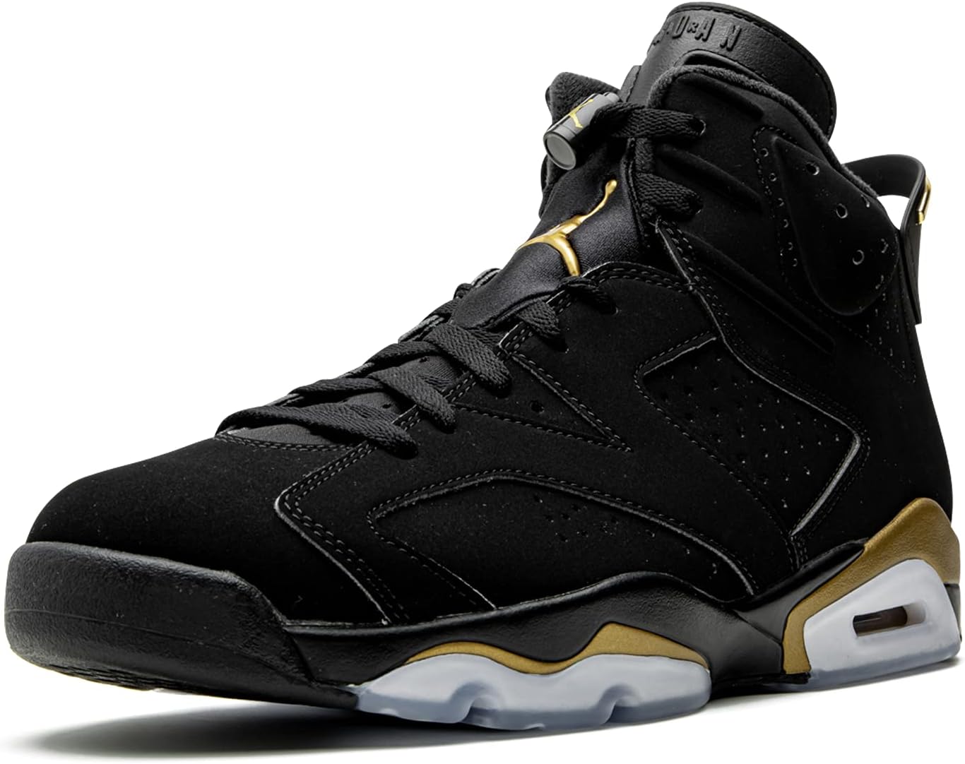 Мужские кроссовки Nike Air Jordan 6 Retro, черный/золотой — фото 4