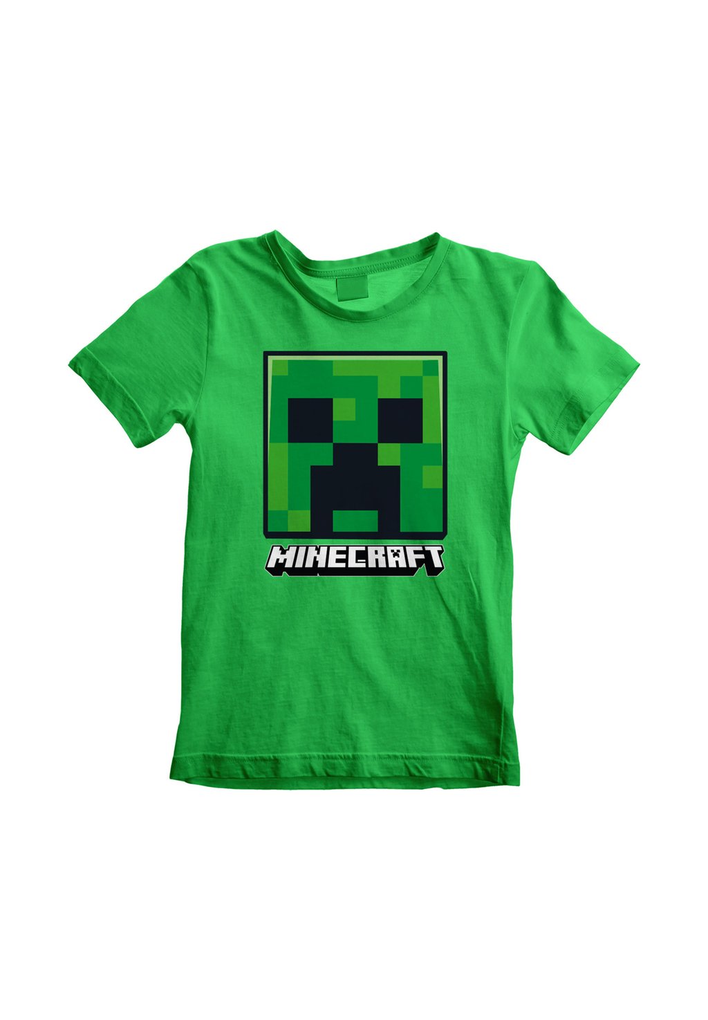 

Принт на футболке Minecraft Creeper Face Henry Tiger, келли зеленый