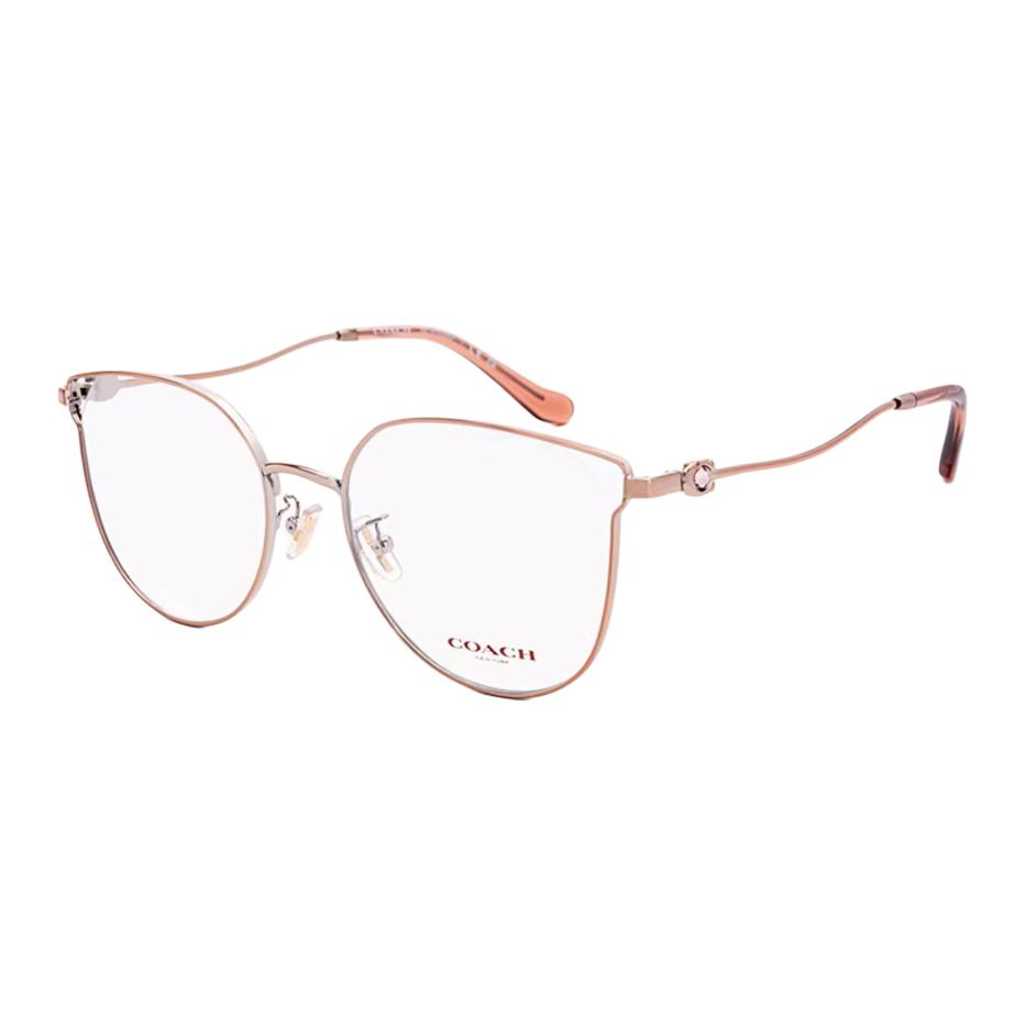 

COACH Асимметричная оправа для очков из сплава розового золота, Rose Gold