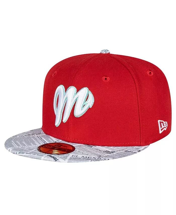 

Мужская красно-белая мексиканская шапка Diablos Mexico League On Field 59FIFTY Fitted Hat New Era