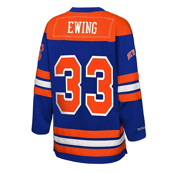 Футболка Patrick Ewing New York Knicks Maxxed Out 20 синяя Mitchell & Ness — фото 4