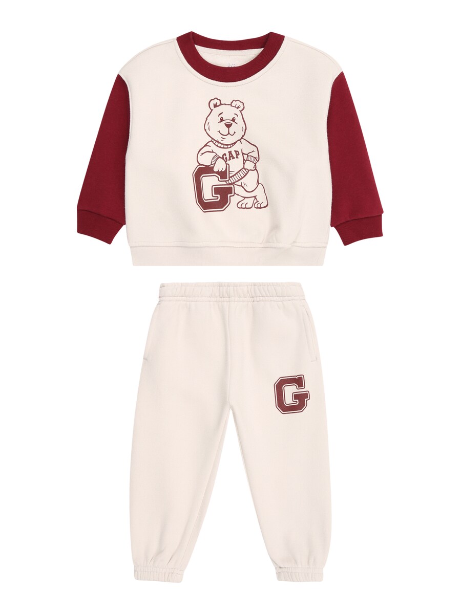 

Спортивный костюм GAP, Cream/Carmine red