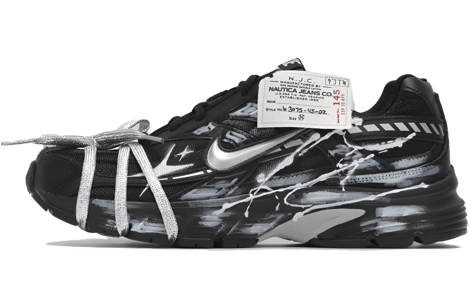 

Инициатор амортизирующие и дышащие низкие повседневные городские кроссовки для бега men's Nike, черный