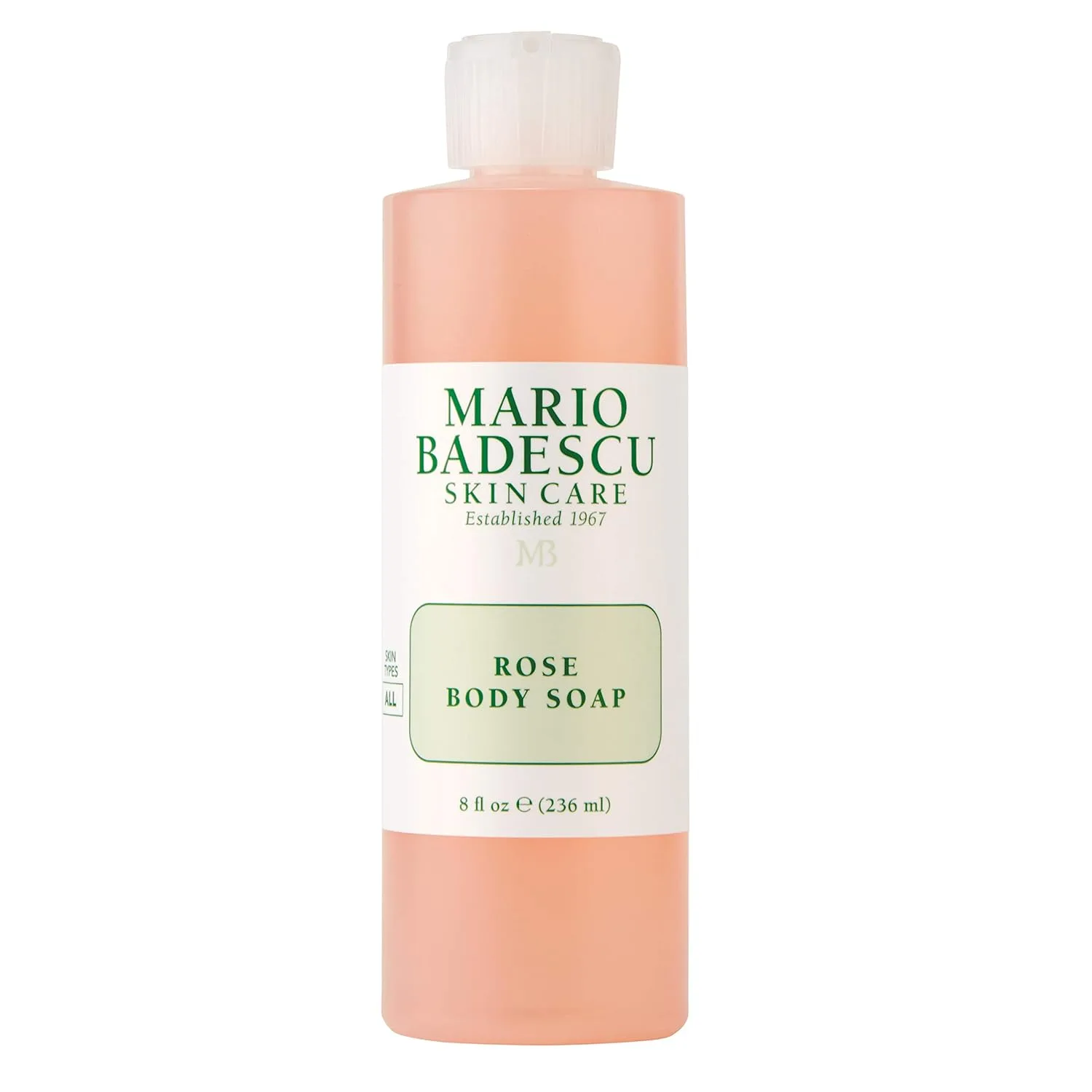 Мыло для тела Mario Badescu Rose | Для нежной, свежей и увлажненной кожи | Аромат с нежнейшими цветочными нотками | Гель для душа для ежедневного использования | 237 мл 226.80 г (1 шт.)