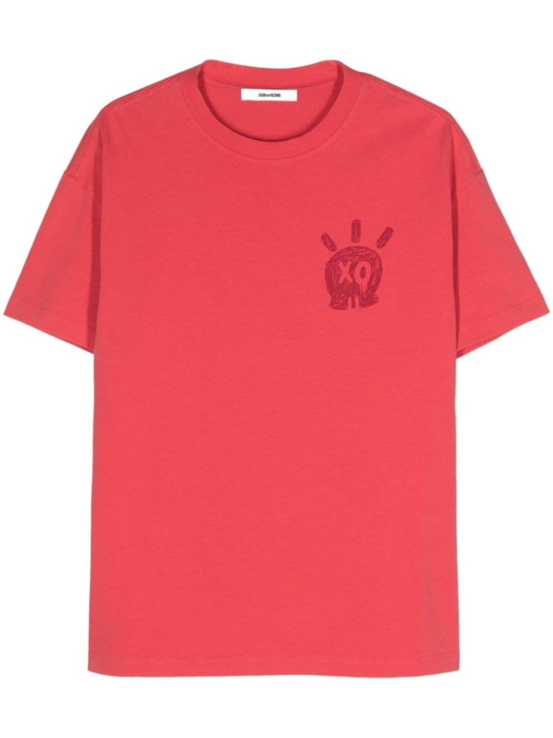 

Zadig&Voltaire футболка из хлопка с рисунком «Teddy Skull», красный