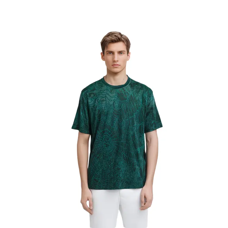 Футболка совместная коллекция Stone Island X STONE ISLAND FW23 унисекс Supreme, зеленый — фото 2