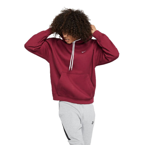 

Толстовка Nike Lab Solo Swoosh Hoodie 'Burgundy', цвет burgundy/white