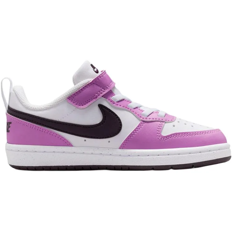 Nike Court Borough Low top Skateboard Shoes Pink White Kids' — фото 3