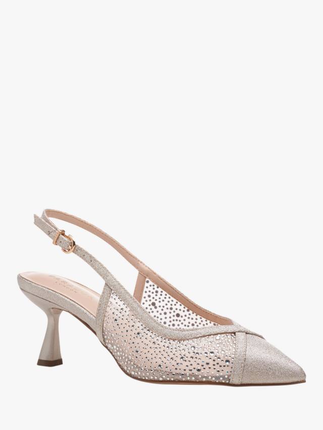 Fascinate Wide Fit туфли-лодочки с сетчатыми деталями Paradox London, Champagne — фото 4