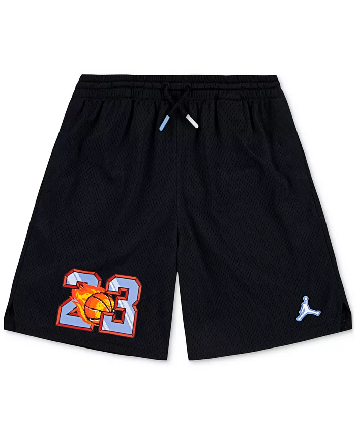 

Шорты сетчатые Big Boys Customized Air Flame Jordan, черный