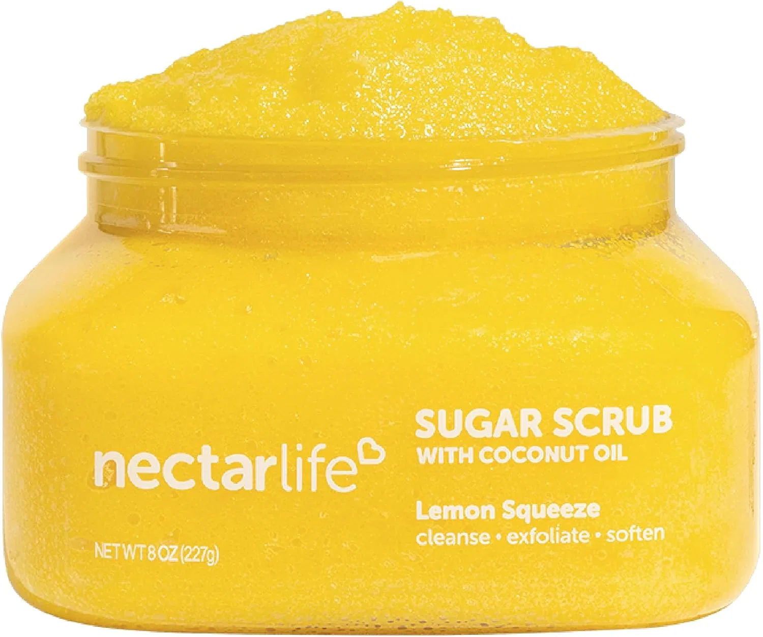 Скраб для тела сахарный отшелушивающий Nectar Bath Treats с маслом ши и кокосовым маслом 226 г, лимон