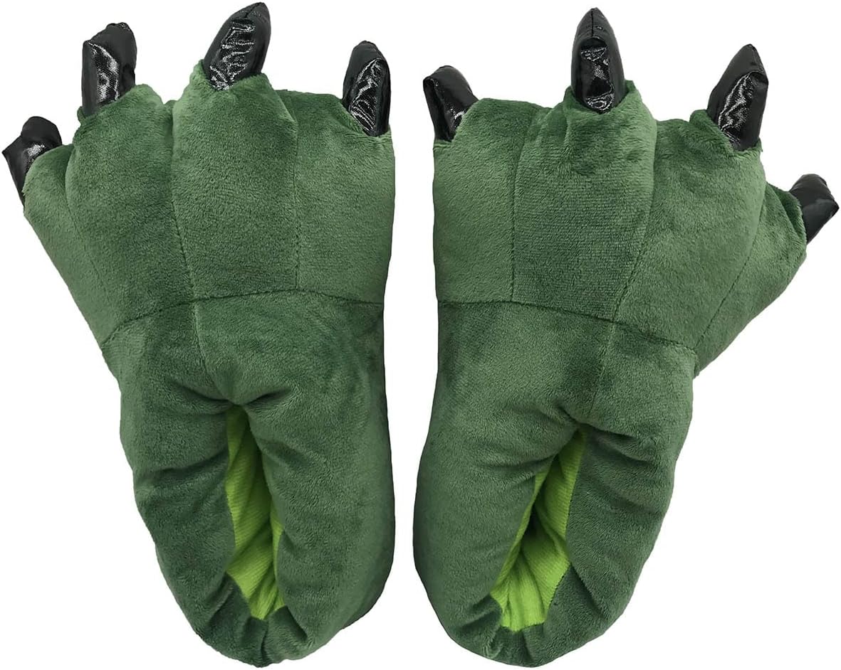 

Unlockgift Унисекс тапочки с животными когтями - курица, птица, корова, тигр, жираф, динозавр, медведь, монстр, зеленый