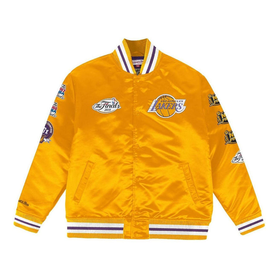 

Куртка Mitchell & Ness NBA Champ City Satin Jacket Los Angeles Lakers 'Yellow', желтый
