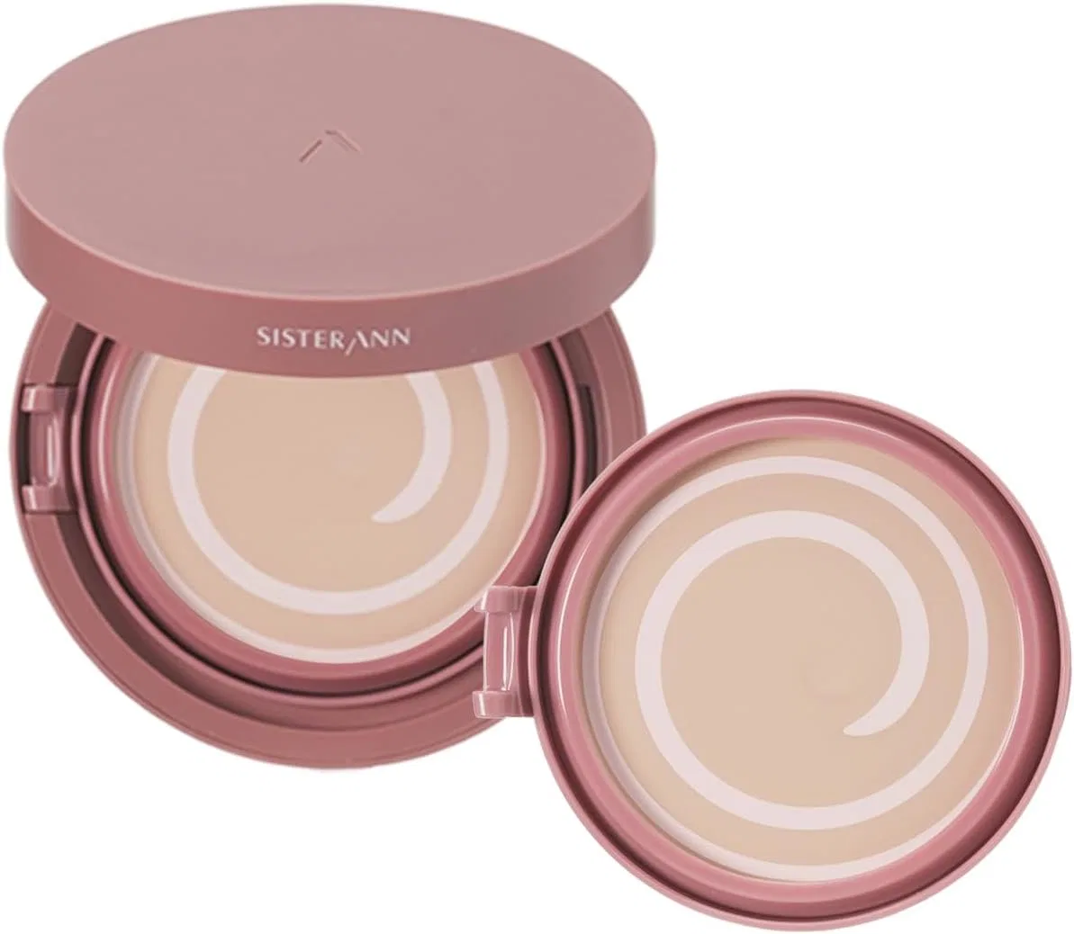 Пудра компактная Sister Ann Pink Essence Cover Pact SPF 50+ PA+++, оттенок №21, набор с рефилом