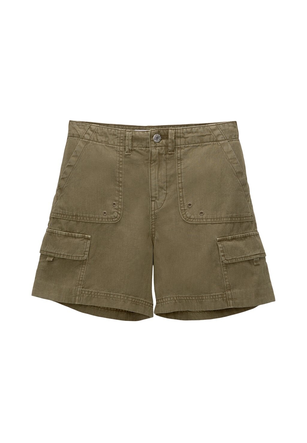 

Джинсовые шорты WITH MULTIPLE POCKETS, BERMUDA PULL&BEAR, хаки