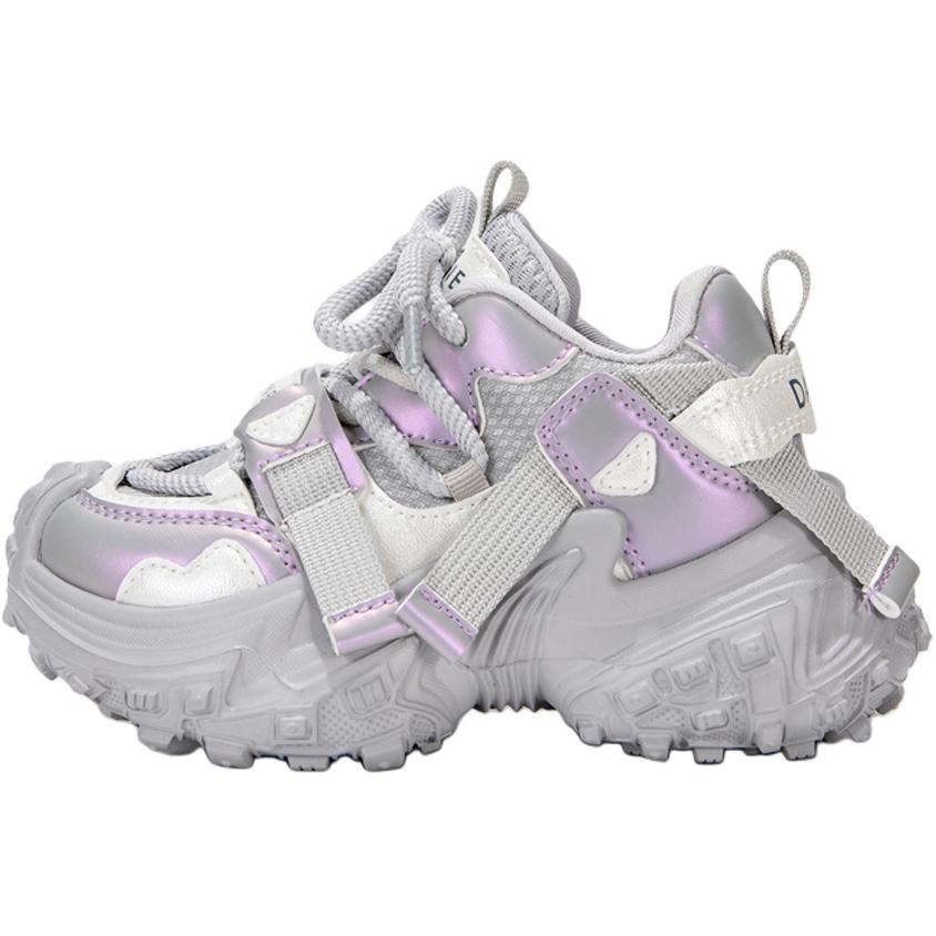 

Дышащие, нескользящие, износостойкие, увеличивающие рост, амортизирующие, низкие кроссовки для бега для детей DAPHNE KIDS, фиолетовый