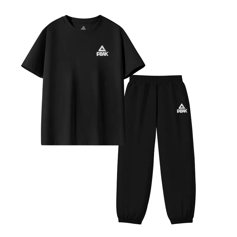 Спортивный костюм для детей PEAK Black/PK Label White Silicone K