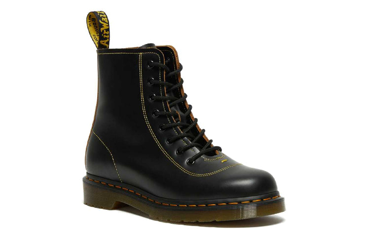 Мужские ботинки Dr. Martens Pharamond из гладкой кожи в ретро-стиле, черный — фото 3