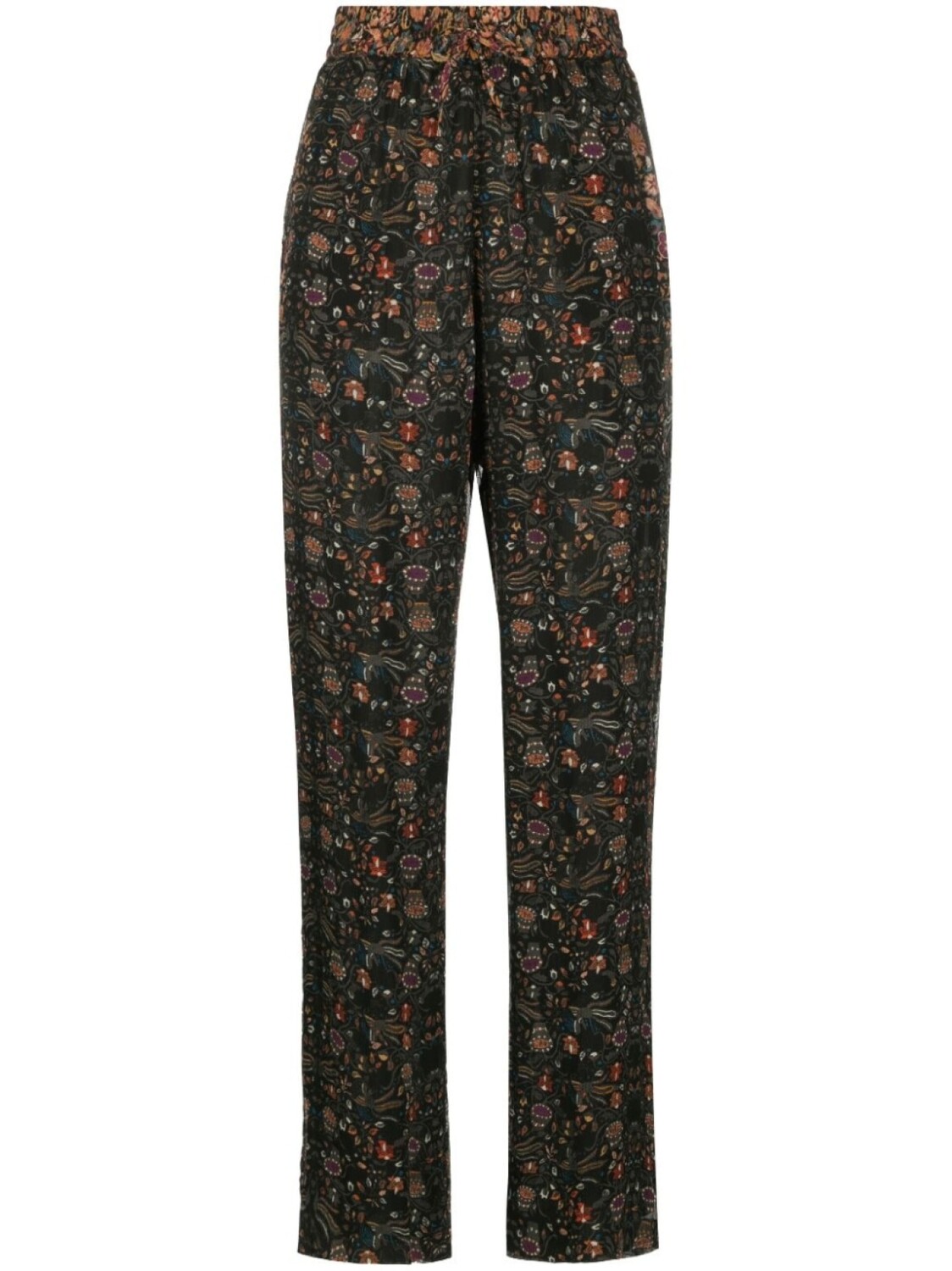 

ISABEL MARANT шелковые брюки Ozio с цветочным принтом, черный