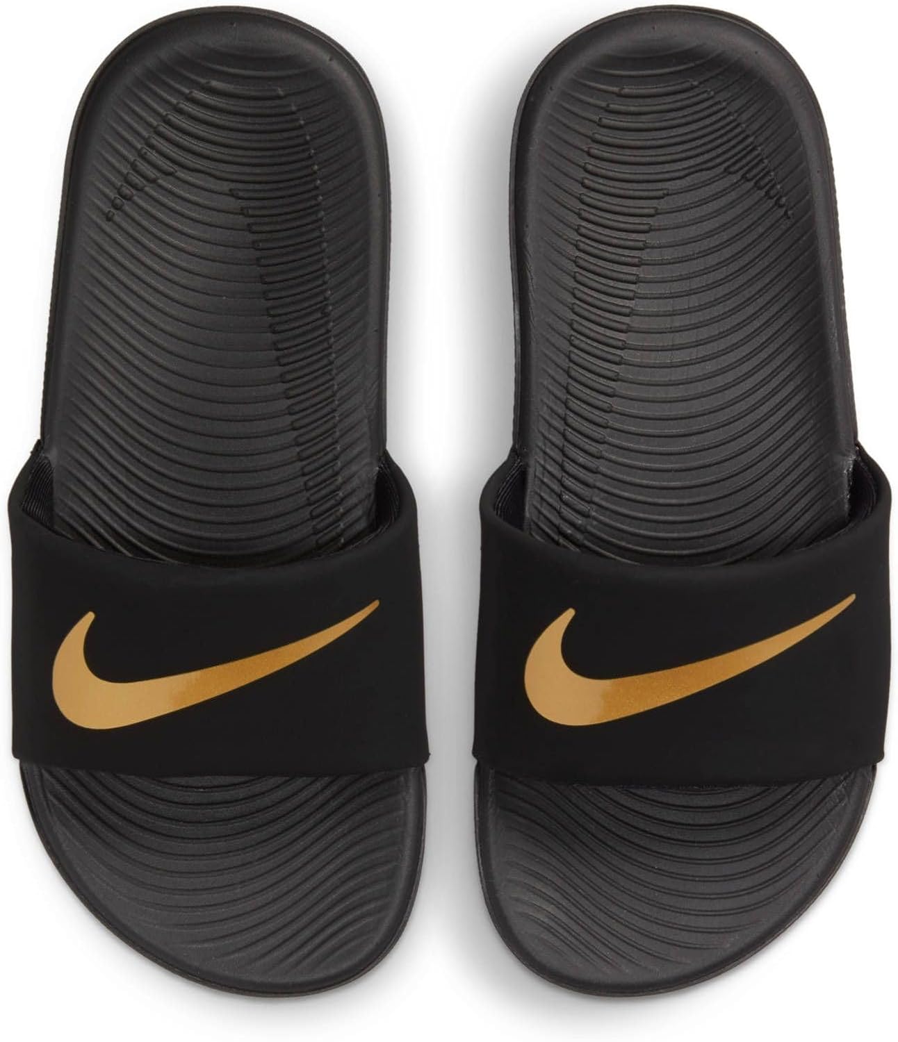 Сандалии Nike Kawa для детей, черный/металлик золотой — фото 2