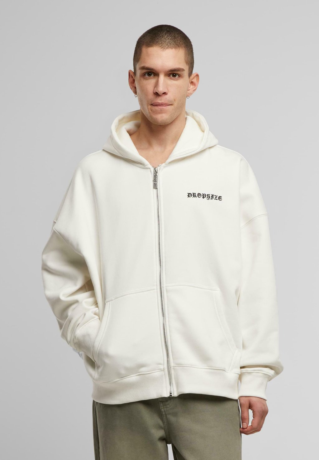 

Толстовка на молнии OVERSIZE Dropsize, белый