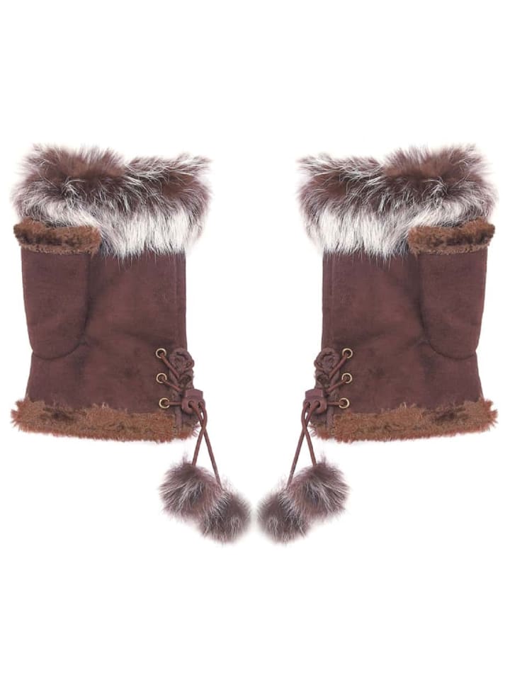 

BEZLIT Перчатки без пальцев коричневого цвета