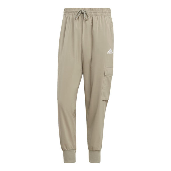 

Брюки essentials cargo ankle-length pants 'tan' Adidas, бежевый