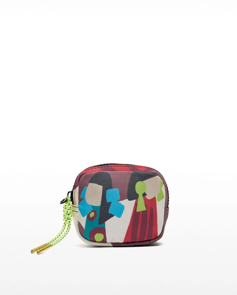 

Сумка-косметичка с многофункциональным карманом на молнии и принтами Parfois, многоцветный