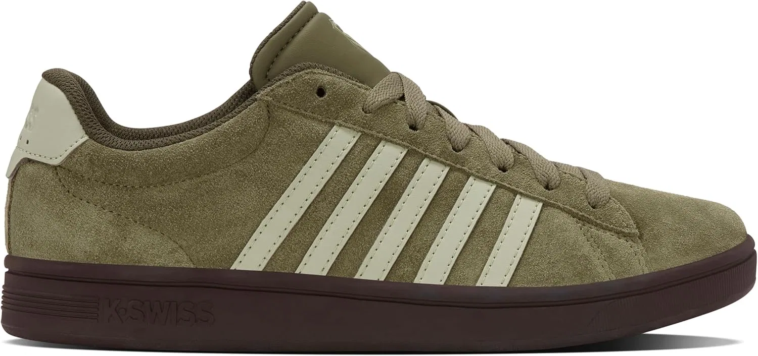 Кроссовки K-Swiss Court Tiebreak II SDE Herren Leder Schuhe 09492-367 dunkelgrün, Green