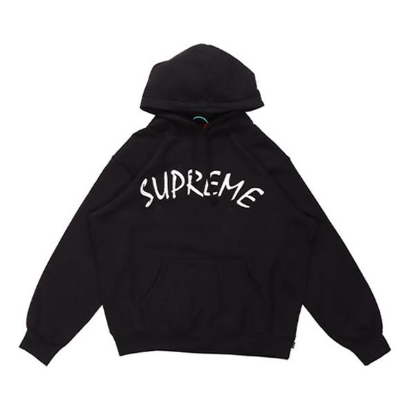 

Толстовка ftp arc hooded sweatshirt 'black white' Supreme, черный