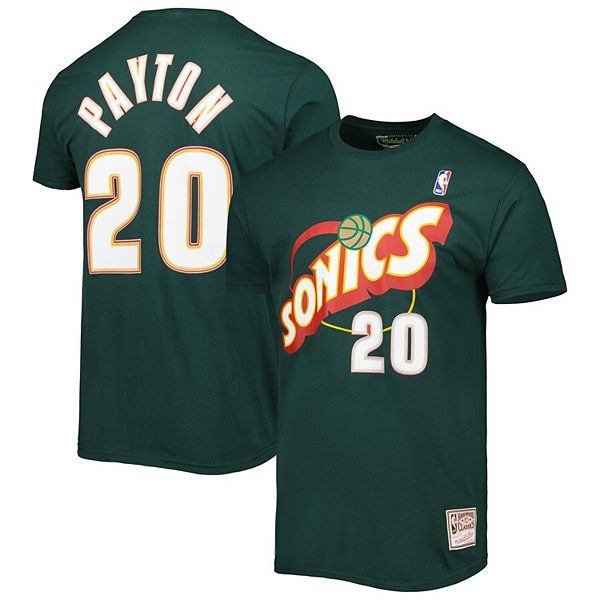 

Футболка мужская Gary Payton зеленый Seattle Supersonics Hardwood Classics Mitchell & Ness