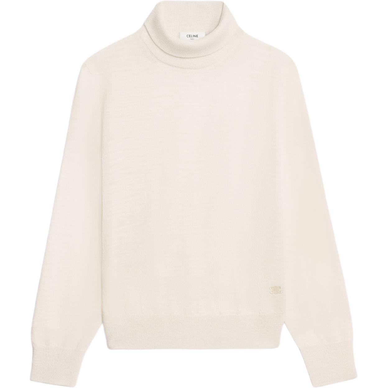 

Водолазка из трикотажа CELINE, экрю