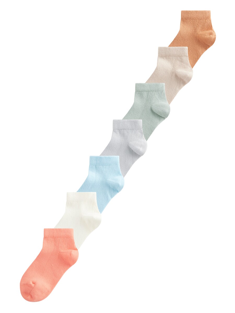

Носки Next, цвет Beige/Light blue/Light grey/Orange/Off white