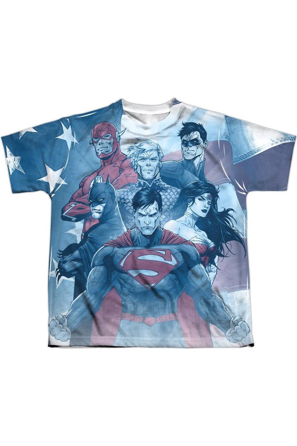 

Футболка с коротким рукавом для подростков Justice League of America United Gildan, белый