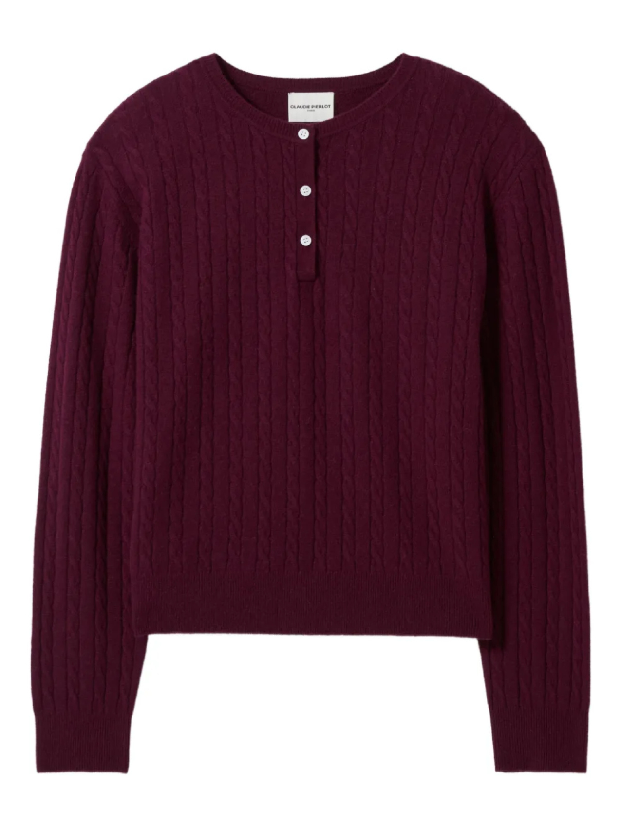 

Claudie Pierlot свитер фактурной вязки, красный
