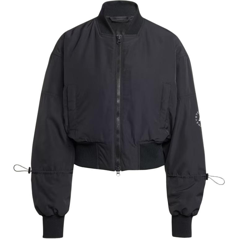 Короткая куртка-бомбер TrueNature Woven от Stella McCartney Adidas, черный — фото 3
