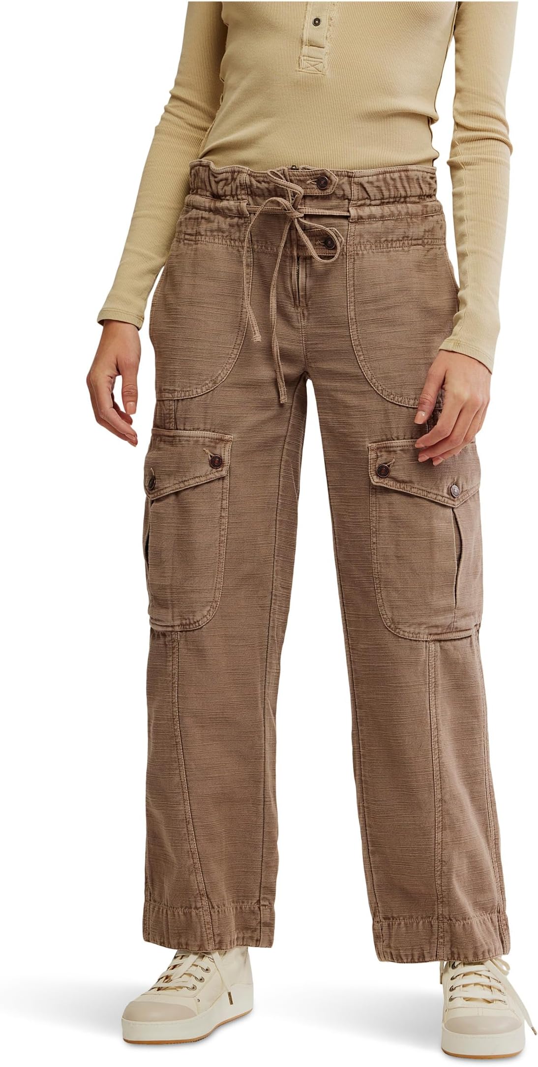 

Брюки Free People Park Ave Pants, цвет Dusted Cocoa
