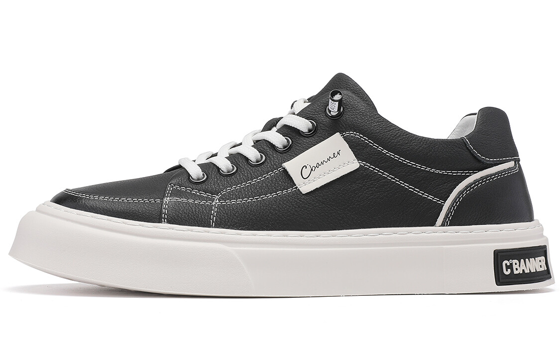 

Кроссовки CВ°BANNER Skateboard Shoes Men Low-Top Black, Черный, Кроссовки CВ°BANNER Skateboard Shoes Men Low-Top Black