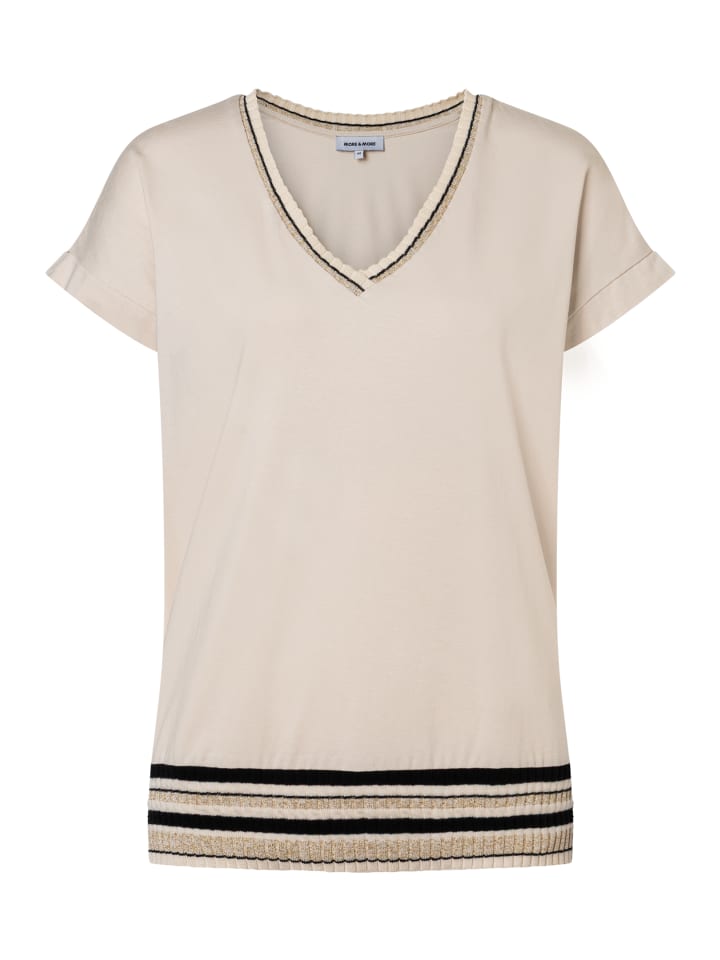 

Рубашка с короткими рукавами в цвете пудровый крем More & More